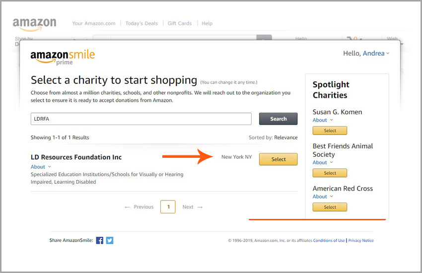 amazon smile step2